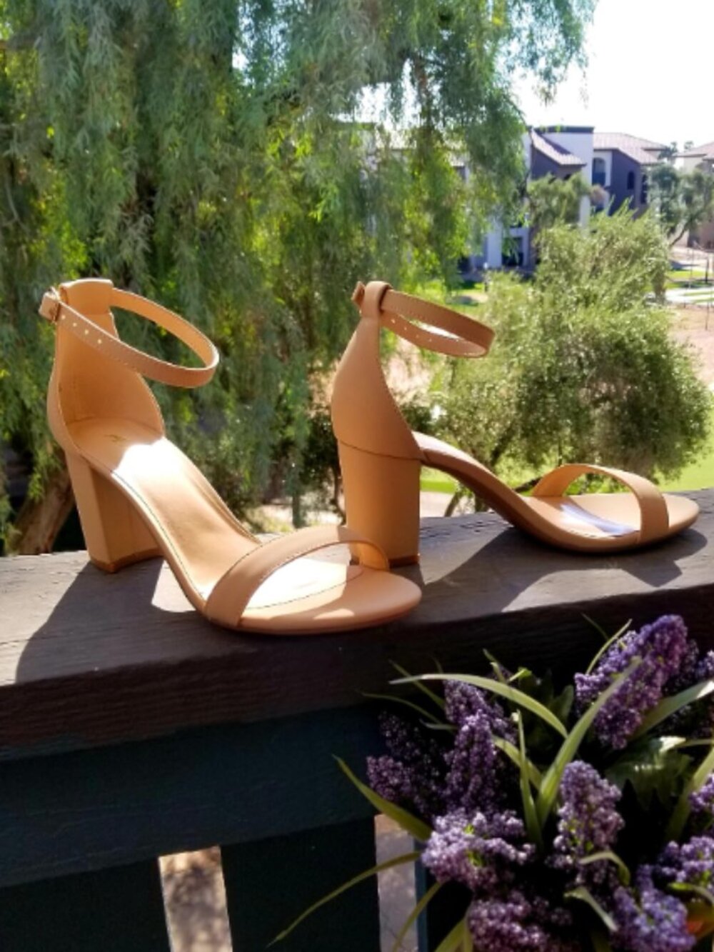Heels for Women Open Toe Ankle Strap Chunky Heel Sandals 2.75 Inch